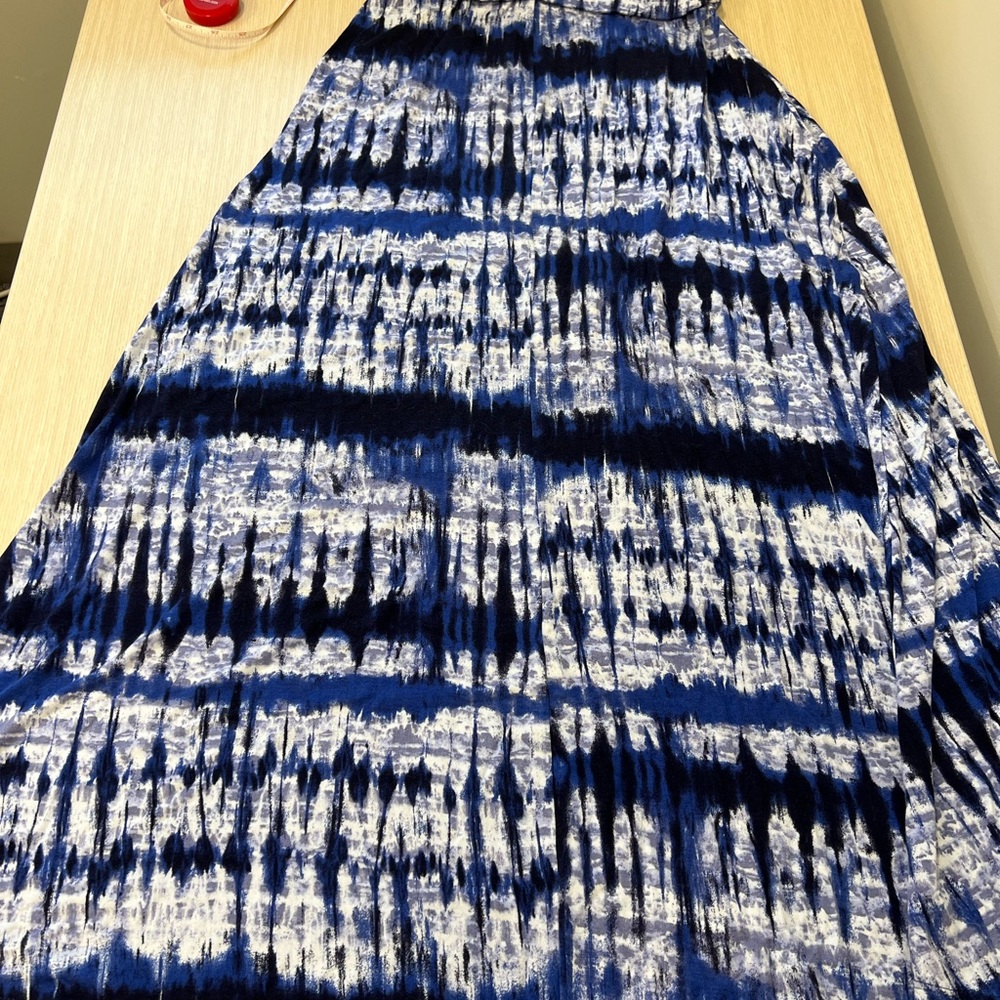 Bobeau Women's Blue Boho Maxi Skirt